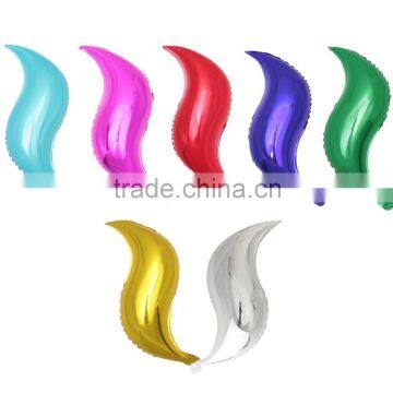 S shape foil helium balloons for party decoration