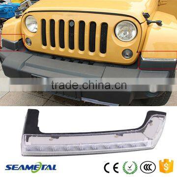 Car Fog Lamp 12V 15W LED DRL With Turn Signal Light Daytime Running Light For Jeep Wrangler 2012 2013 2014 2015 Fog Lights                        
                                                Quality Choice