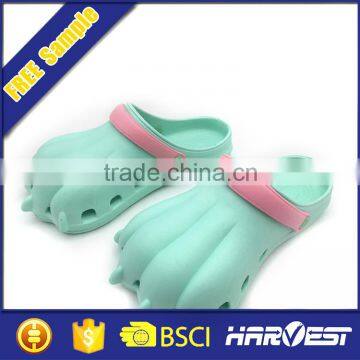 2015 wholesale china custom women claw clog , animal feet slippers