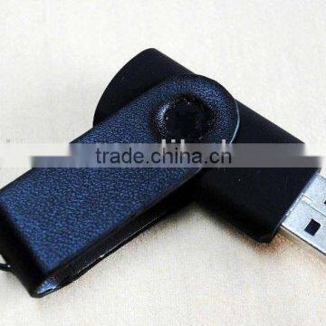 leather material swivel usb flash 2.01/2/4/8/16/32/64gb