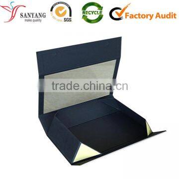 New Black Foldable Shoe Box Paper Shoe Box With Magnet Closure