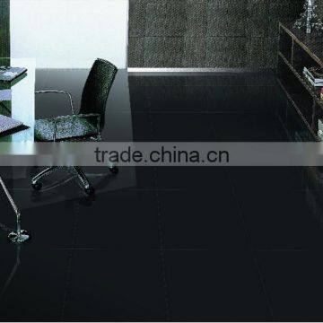 Polished Finished Pure Jet Black Glazed Porcelain Tile Azulejos photo-3