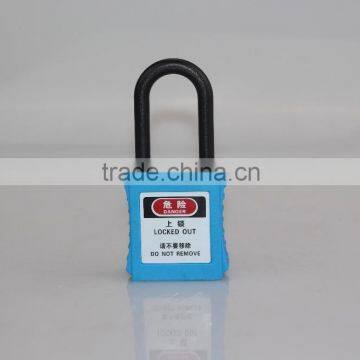 2016 Nylon Popular durable Steel Shackle Safety Padlock With be Customized