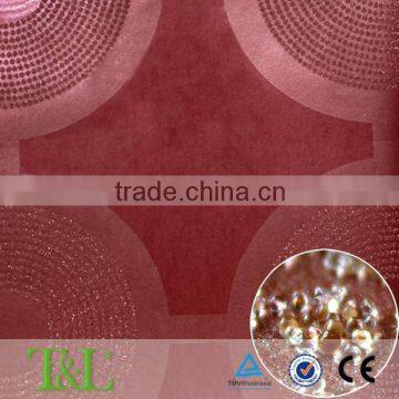 3D Circle red glass bead wallpaper