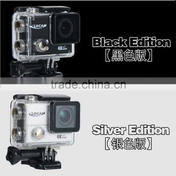 Drop shipping LDCAM pro4+ Waterproof action camera with waterproof case 45m wifi remote control action camera