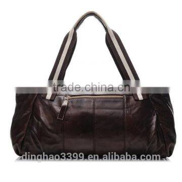 China Customized Brown Travel Bag Vintage Waterproof PU Travel Bag photo-2