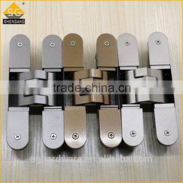 180 degrees 3d adjustable concealed hinge of interior door steel door aluminium door
