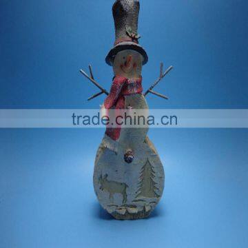 Hot Sales Resin Snowman Statue for Christmas Decoration photo-6