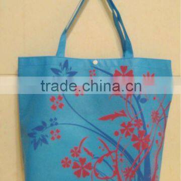 Shopping non woven bag with ring button