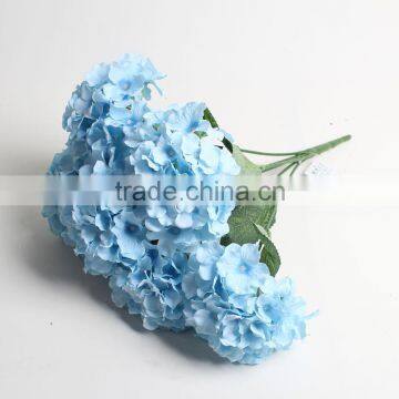 Wholesale cheap artificial flower blue hydrangea mini silk flowers