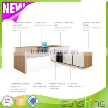 2016 New Boss Series BS-Z2290 Best Selling Top Quality Office Furniture Modern Design Manger/Supervisor Executive Desk photo-2