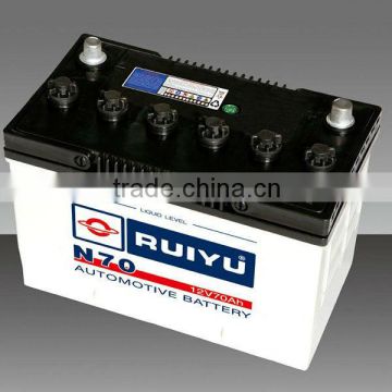 Japan quality maintenance free 12v 75d23l car battery