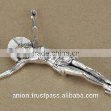 Metal Jesus Christ Crucifix for Olive Wood Crosses Large Size photo-6