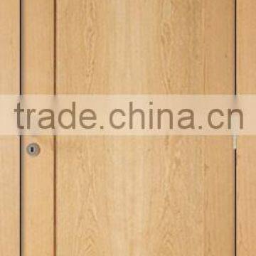 Unfinished interior oak veneered one panel design wood door