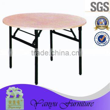 round folding fireproof restaurant dinning table