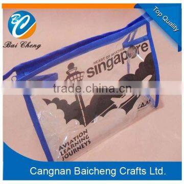 nice custom design PVC soft make up bags with zipper for your travel can also be the advertsing promotion gifts for public