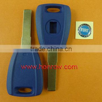 Fiat Blue transponder key shell blank cover.can put chip with logo