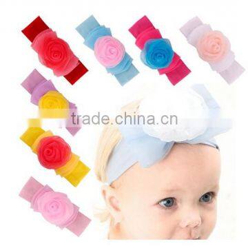 Toddler Baby Lace Pearl Flower Headband HairBand Photo Prop Hair Accs