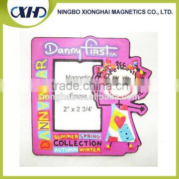 Hot china products wholesale 3D acrylic Soft PVC Magnetic Photo Frame