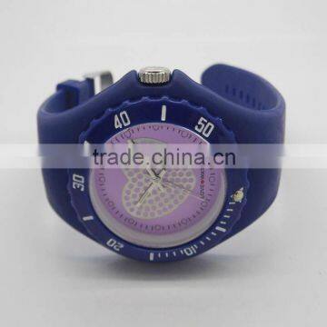 Personalized silicone rubber colorful watches cheap