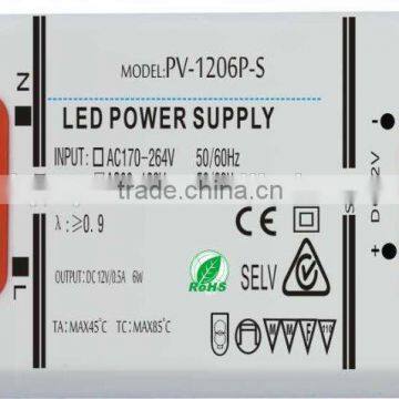 CE SAA ROHS UL TUV CCC Passed Led Power Supply 6w 12v for Indoor Light photo-1