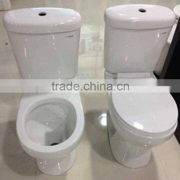 French dual water inlet washdown two piece toilet closet