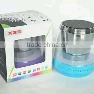 New Led Light Wireless Bluetooth Speaker Portable Speaker Mini Audio Subwoofer Mobile Phone Stereo Speaker TF Card Hands Free