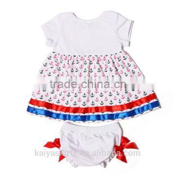 2016 Kaiya Cotton Printed Short Sleeve Top and Underwear Kids Clothes Wear photo-2