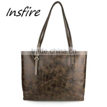 2016 Online Shop New Products Hot Sell China Wholesale Vintage Leather Shoulder Bag Women Handbag