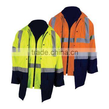 cheap wholesale men's Water resistant Oxford Hi Vis Jacket