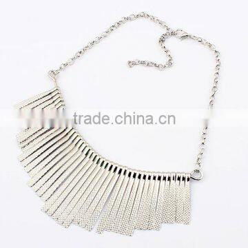 CZ8487 2016 new crystal alloy choker collar long pendant bib chunky statement necklace