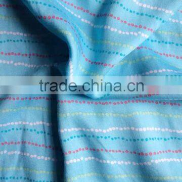 printed viscose satin twill rayon fabric