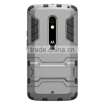 2 In 1 Hot Selling Iron-Bear Stand Rugged Hybrid Protective Case for Moto X Play photo-6
