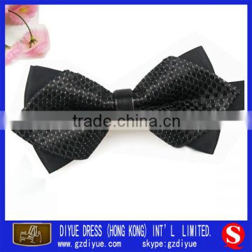 Mens 100% polyester Famous Brand Checked Bow Tie