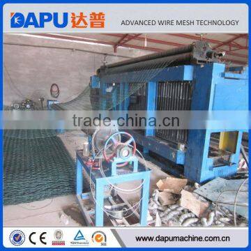 hexagonal stone cage wire mesh machine