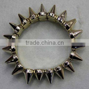 Alibaba wholesale china manufacturer plastic ccb stretch silver rhinestone bracelet