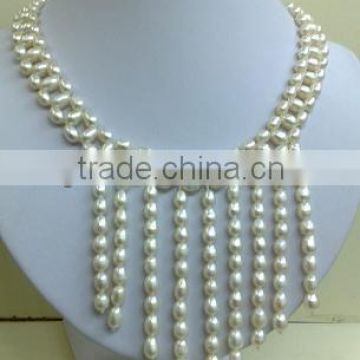 2014 New design colorful pearl bead necklace