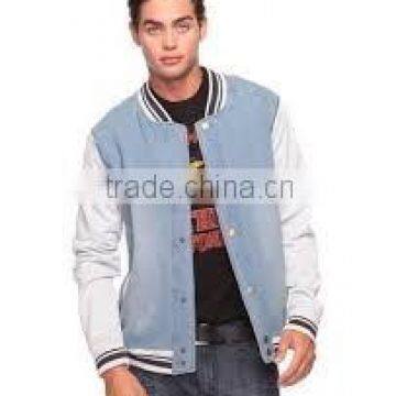 high quality nylon plain Varsity Jackets