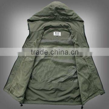 New Arrival 2015 Winter Male Photographer Plus Size Casual Vest Sleeveless Jackets With Hooded Waterproof Outwear Waistcoats photo-4