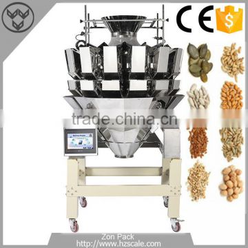 High speed 14 head multi-head combination weigher high performance for chips,nuts packing