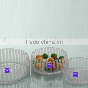 transparent glass fruit plate