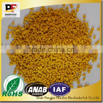 Color masterbatch Manufacturer sales, yellow masterbatch, High Quality used for bottles, bags, toys, househould