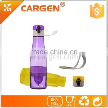 Wholesale healthy 650ml plastic lemon infuser water bottle