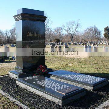Customized Polished China Black Granite Monument photo-2