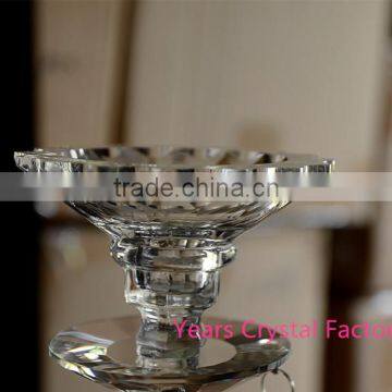 Glass Votive Candelabra Wedding Decorations Tall Crystal Candelabra Flower Arrangements Crystal Tea Light Holder photo-5