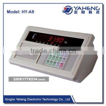 China sales Cheapest A9 Analog Weighing Display led lights truck indicator electronic weighing LCD indicator for truck scale