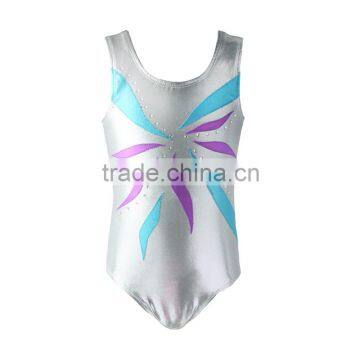 elastic wholesale kids girls training dance costumes gymnastics leotards for sale