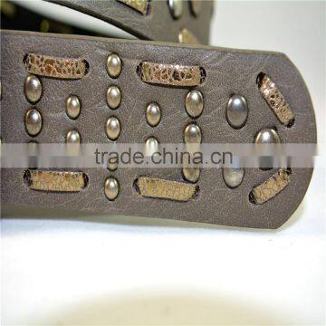 Hand Made PU Leather Stud Fashion Belt for Jeans photo-4