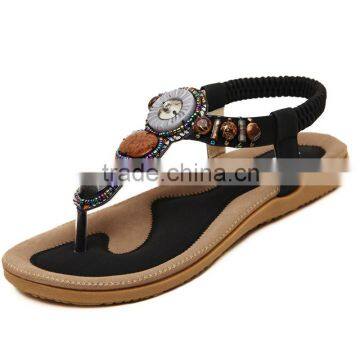 2016 new Beaded sandals Bohemia flops shoes size shoes