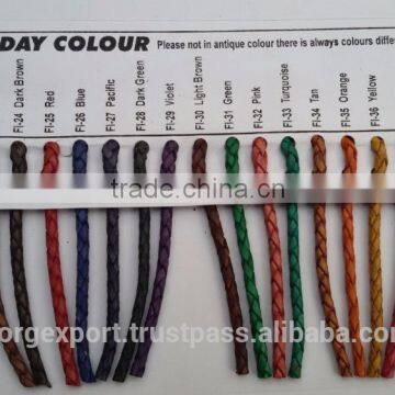 2.5mm Braided Leather Cords From BORG EXPORT / Braided Leather Cord 2.5 mm photo-5